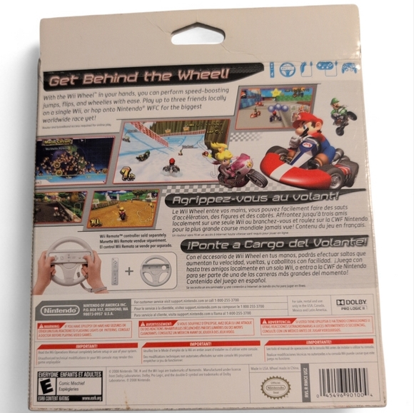 Nintendo Wii Mario Kart Game - White - Picture 4 of 4